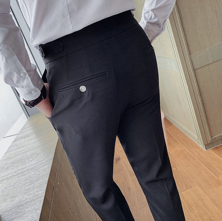 Pantaloni Uomo | Slim Fit | Stile Casual Elegante Inglese | Modello Uniforme e Dritto
