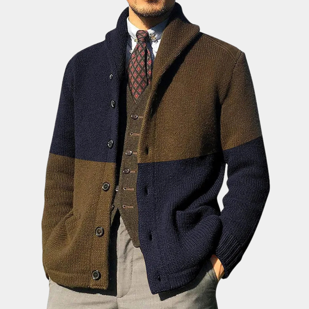 Cardigan lungo da uomo | Design classico | Chiusura con bottoni