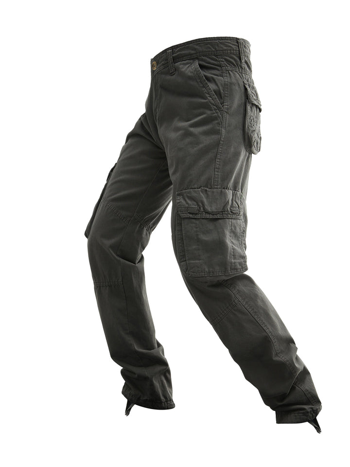 Pantaloni Cargo Uomo | Cotone | Più Tasche | Colore Unito Streetwear