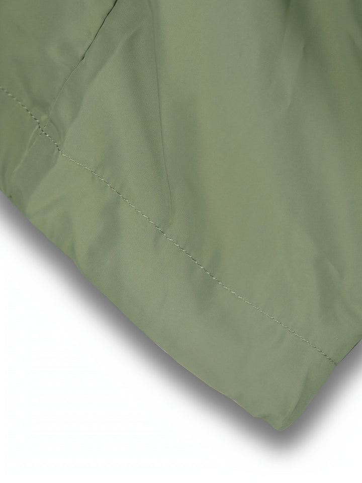 Giacca a Vento Uomo | Leggera & Impermeabile | Con Cappuccio & Tasche | Verde