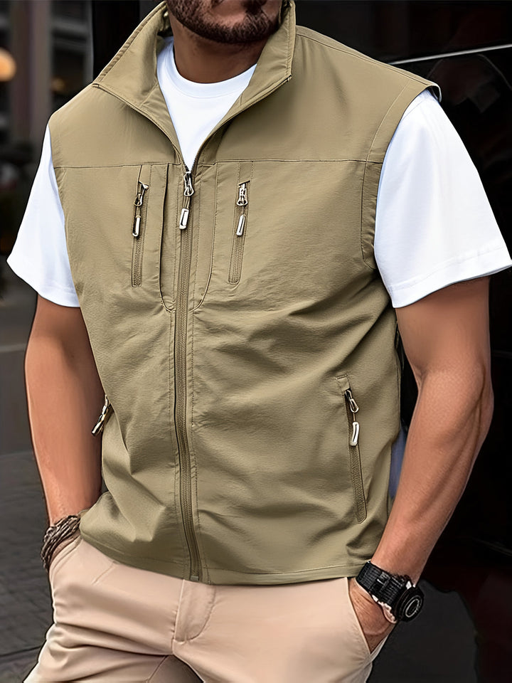 Gilet da uomo | Asciugatura rapida | Senza maniche | Più tasche | Poliestere
