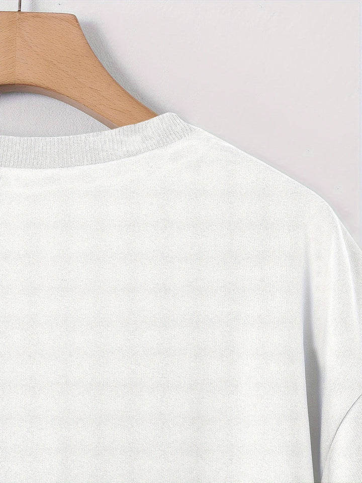 T-Shirt Uomo | Stampa di Rose & Vestibilità Larga | Collo Rotondo | Estate