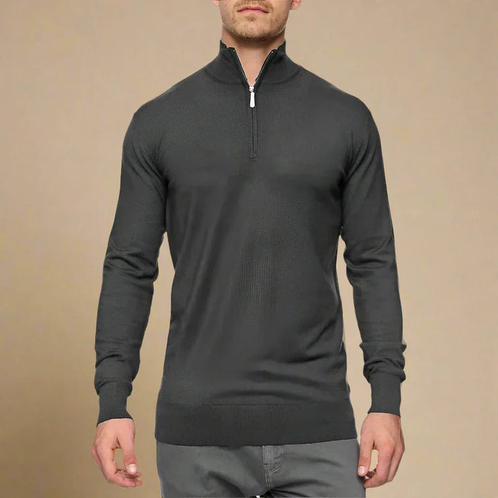Maglione da uomo con zip | Casual | Maglieria invernale