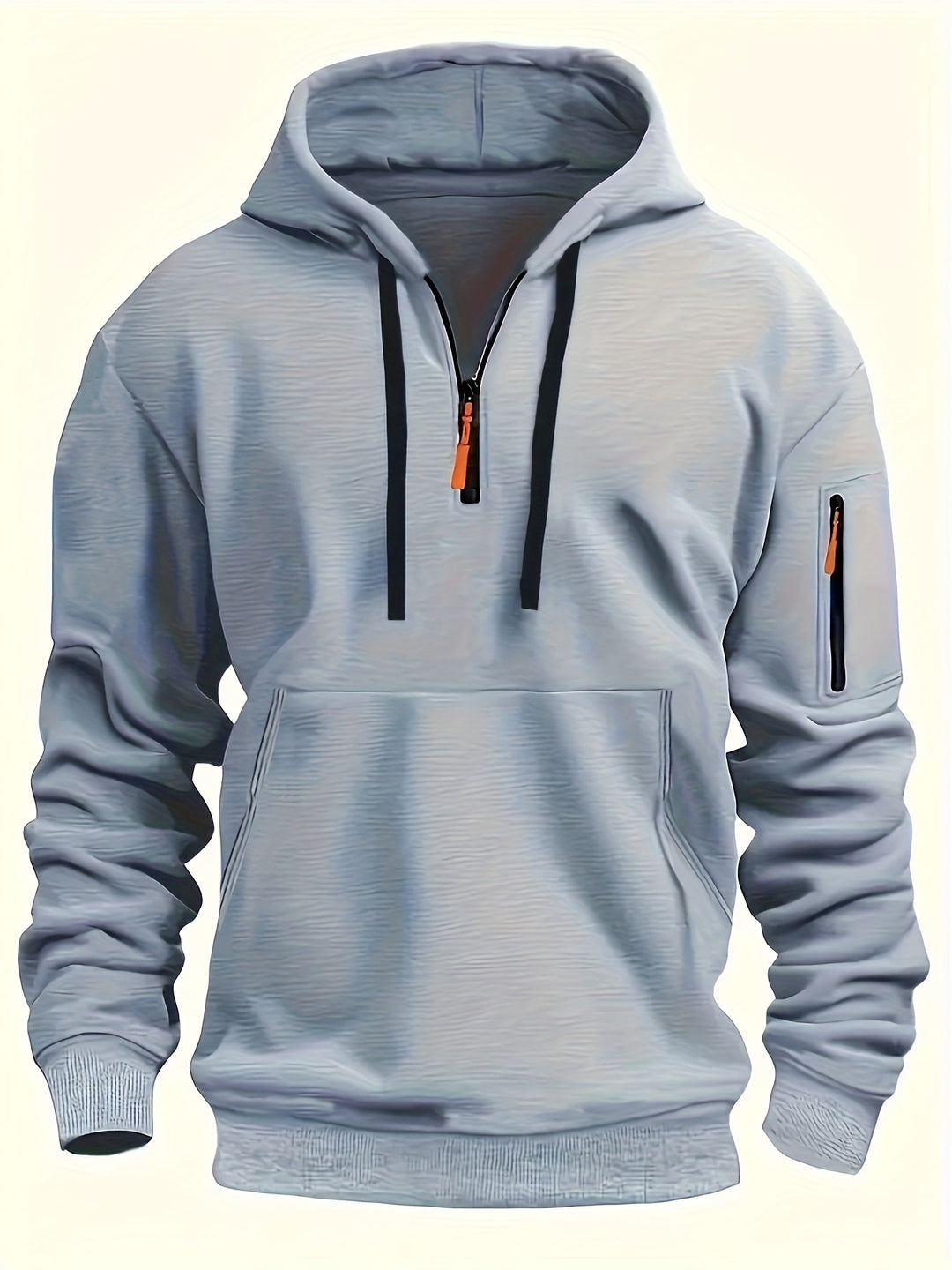 Felpa con cappuccio da uomo | Felpa calda | Stile minimalista | Poliestere | Autunno-Inverno