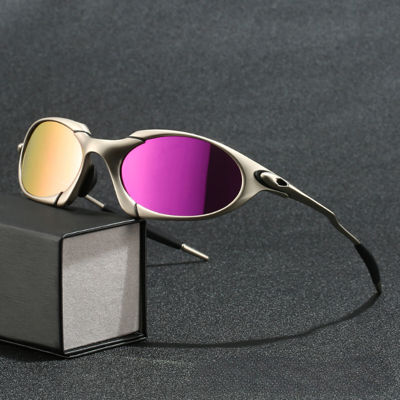 Occhiali da sole da uomo | Design sportivo | Lenti polarizzate | Protezione UV | Metallo leggero