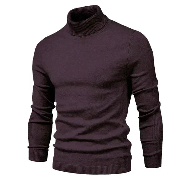Maglione da uomo | Maglione a collo alto slim fit | Comodo maglione invernale