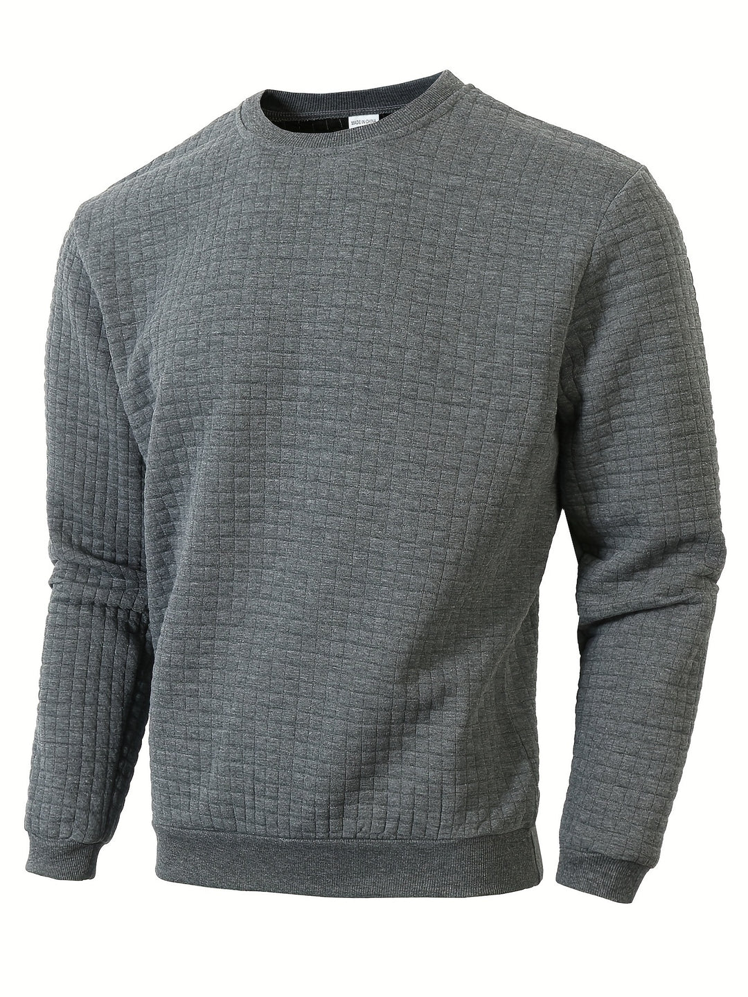 Maglione da uomo | Morbida trama a nido d'ape | Girocollo | Vestibilità regolare | Poliestere