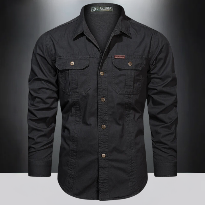 Camicia da Uomo Outdoor | Sostenibile & Funzionale | Cotone Resistente