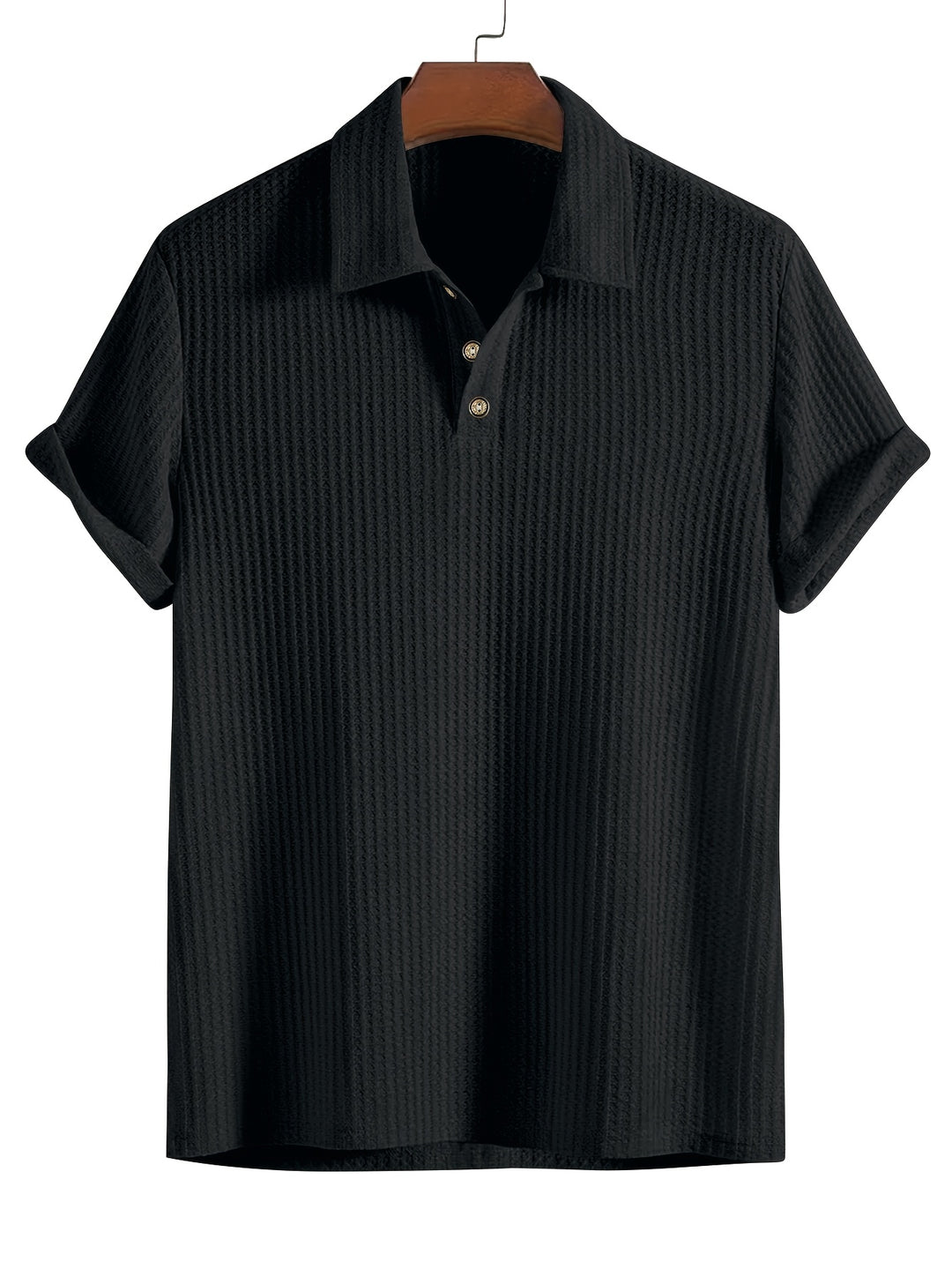 Camicia da Uomo a Costine | Morbida & Traspirante | Stretch & Maniche Corte