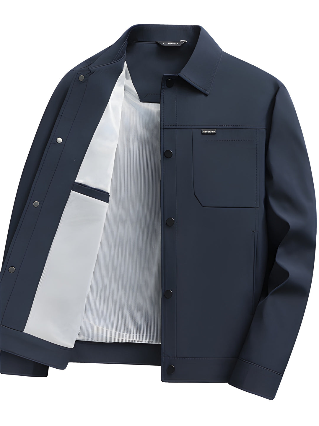 Giacca da uomo | Cappotto business casual | Revers classico | Tessuto resistente | Poliestere