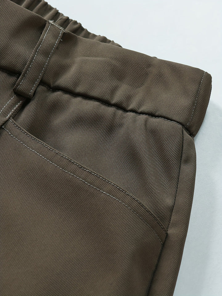 Pantaloni Larghe da Uomo | Fit Casual e Comodo | Pieghe e Stile | Perfetti per Lavoro e Ufficio