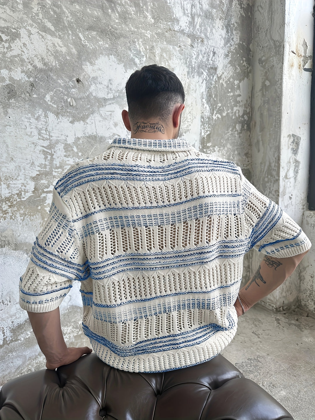 Polo da Uomo | Lavorazione a Maglia & Dettagli Cut-Out | Stile Streetwear | Autunno & Inverno