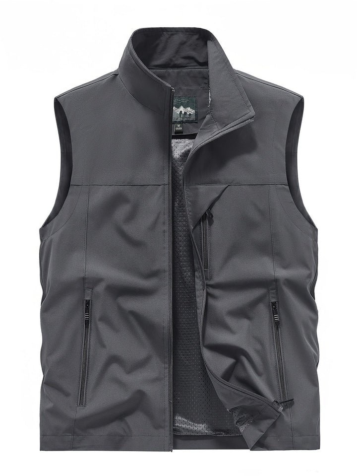 Gilet Sportivo Uomo | Leggero & Traspirante | Gilet Outdoor Senza Maniche | Poliestere