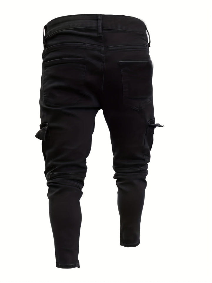 Jeans Cargo Uomo | Slim Fit & Denim Elasticizzato | Avventuroso & Confortevole