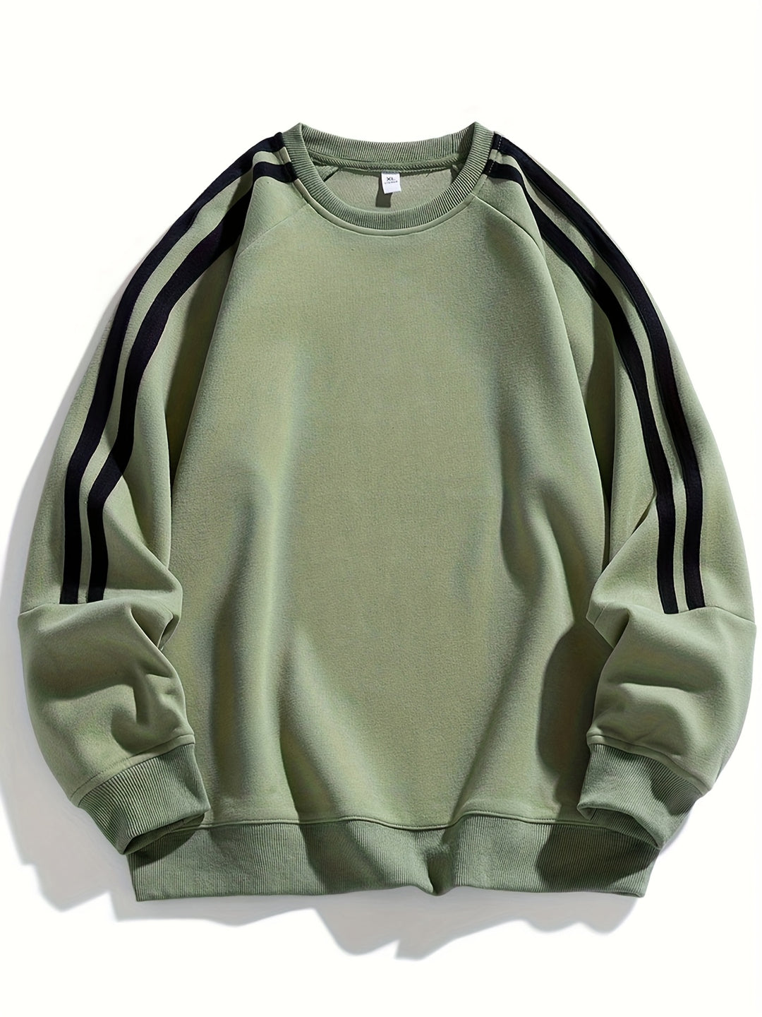 Maglione Uomo | Elegante & Traspirante | Design Laterale Striato | Collo Classico