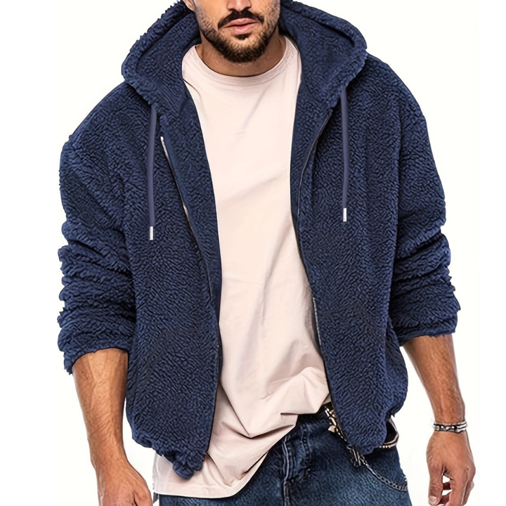 Giubbotto Uomo Invernale | Giacca con Cappuccio in Peluche | Calda & Stile Casual Moderno