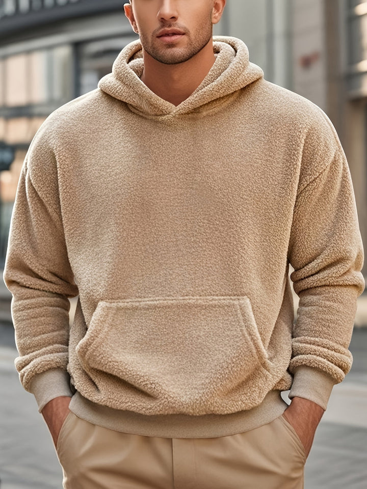 Hoodie da Uomo | Morbido Fleece | Tasca a Canguro | Impermeabile per l'Inverno
