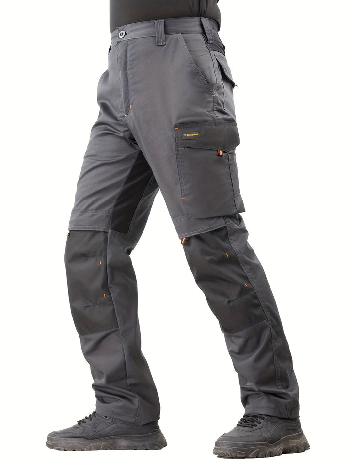 Pantaloni da Lavoro Uomo | Stretch & Sostenibili | Diverse Tasche | Compatibile con Ginocchiere