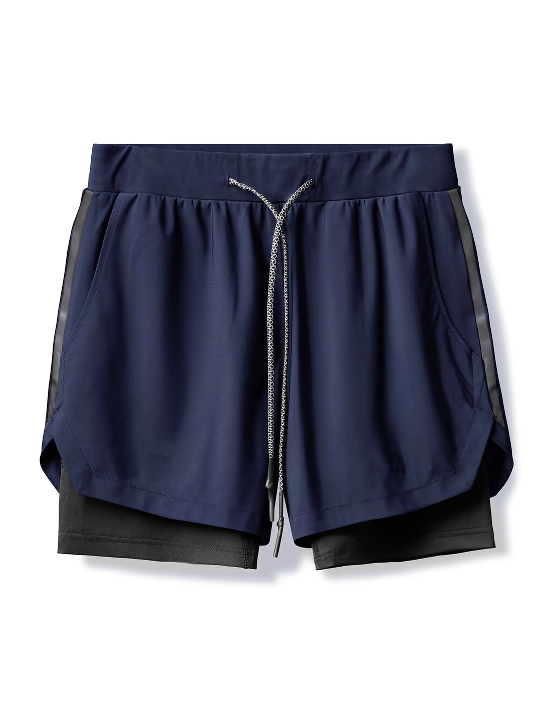 Pantaloni Corti Doppio Strato 2-in-1 per Uomo | Leggeri, Elastici & Sportivi | Allenamenti Estivi