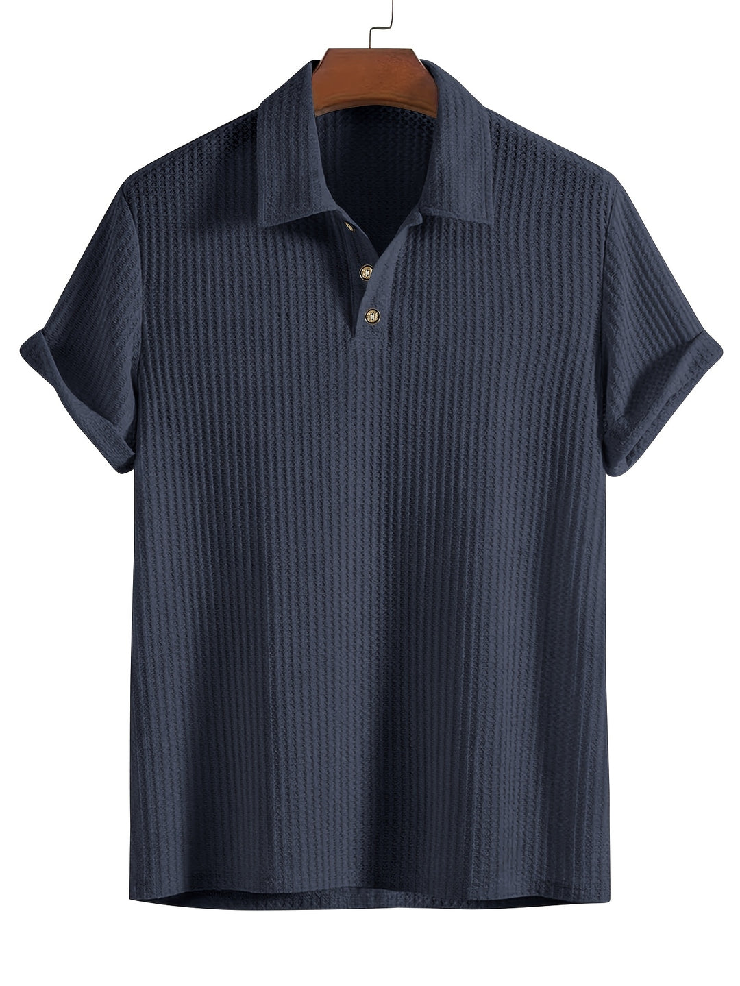 Camicia da Uomo a Costine | Morbida & Traspirante | Stretch & Maniche Corte
