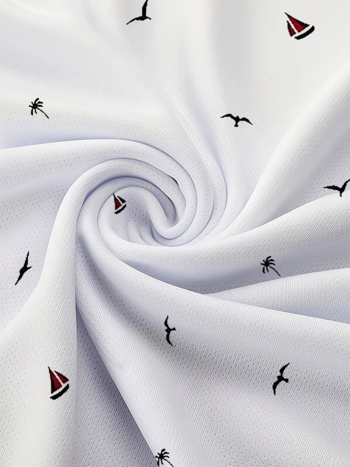 Polo Golf Uomo | Stampa 3D | Sportivo & Traspirante | Leggero