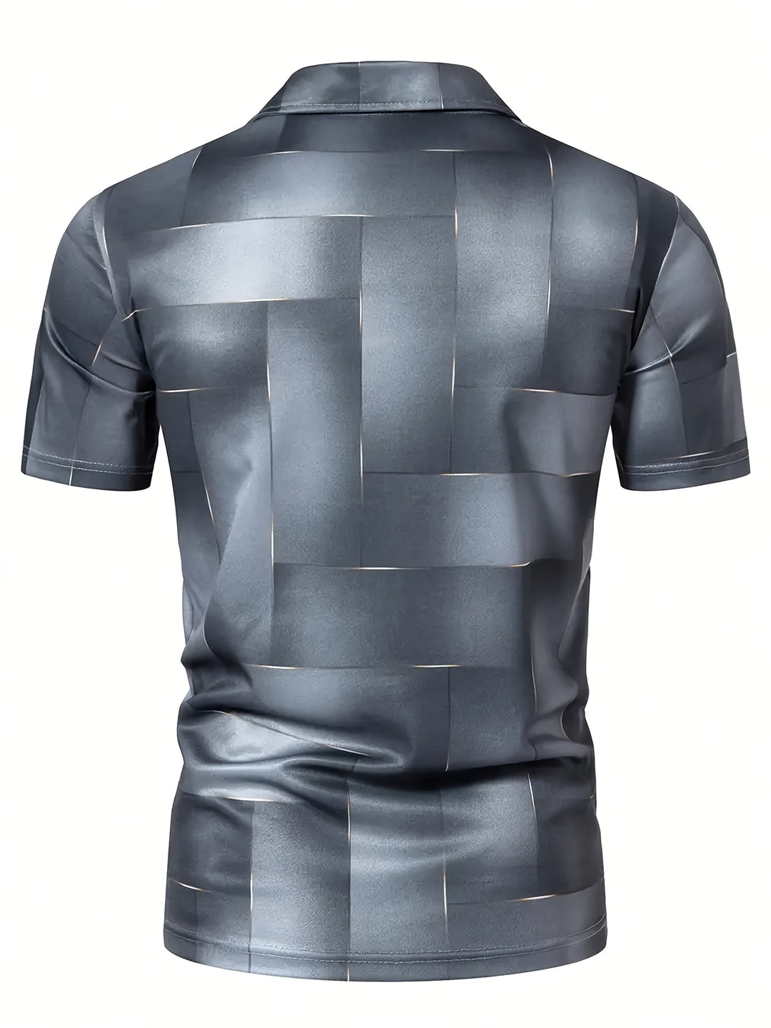 Camicia Uomo | Stampa Geometrica | Maniche Corte | Casual & Sportiva