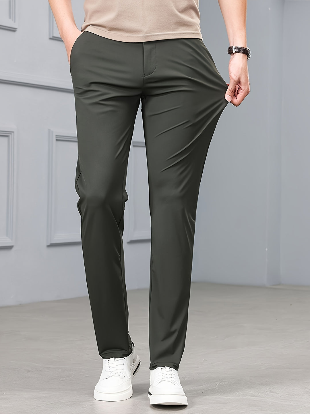 Pantaloni Uomo | Vestibilità Slim | Stretch e Comfort | Look Senza Tempo