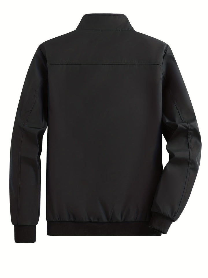 Giacca Leggera da Uomo | Antivento con Zip | Colletto Alto | Poliestere