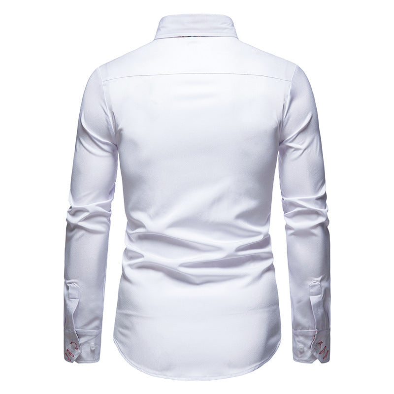 Camicia da Uomo | Moderna ed Elegante | Comfort in Cotone | Vestibilità Slim