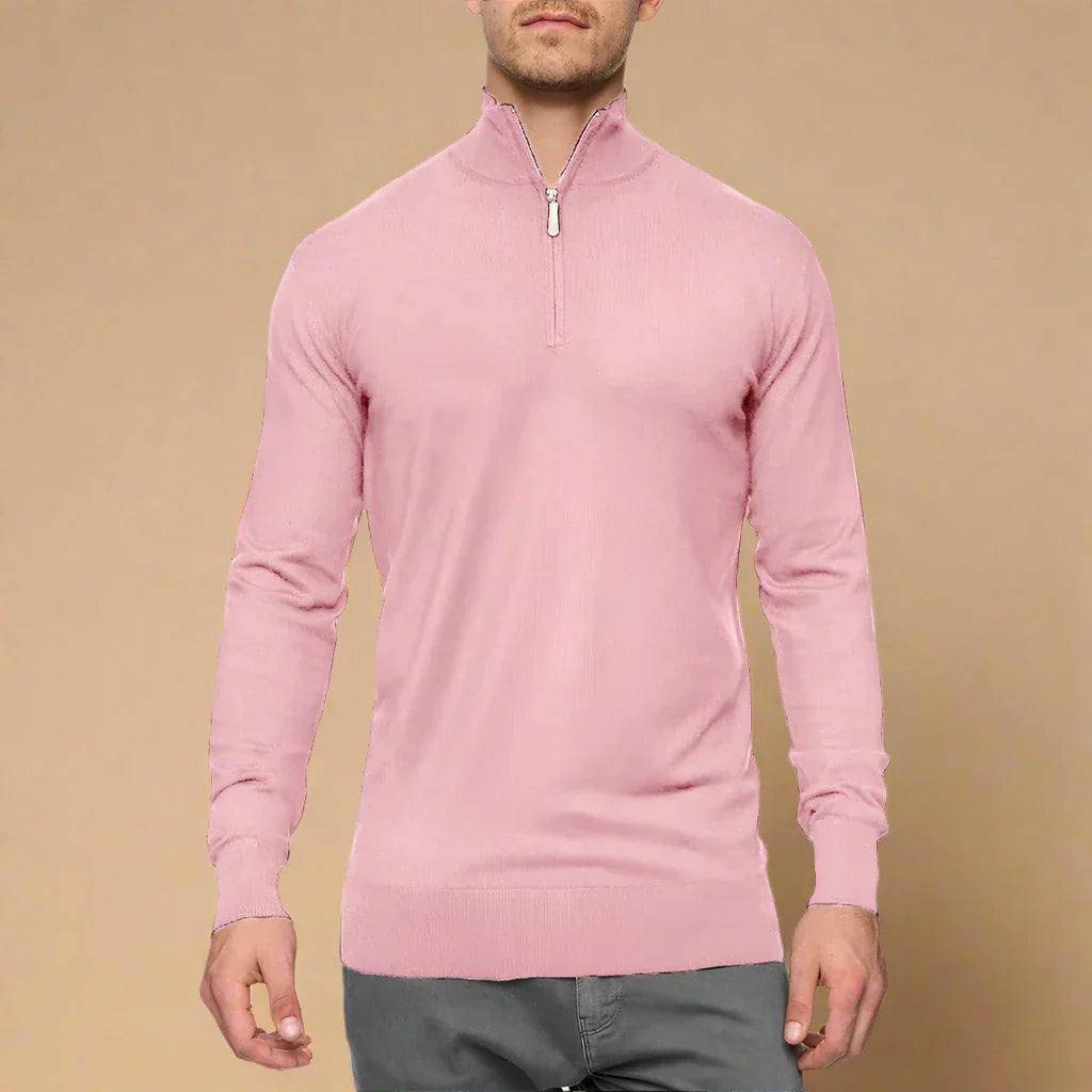 Maglione da uomo con zip | Casual | Maglieria invernale