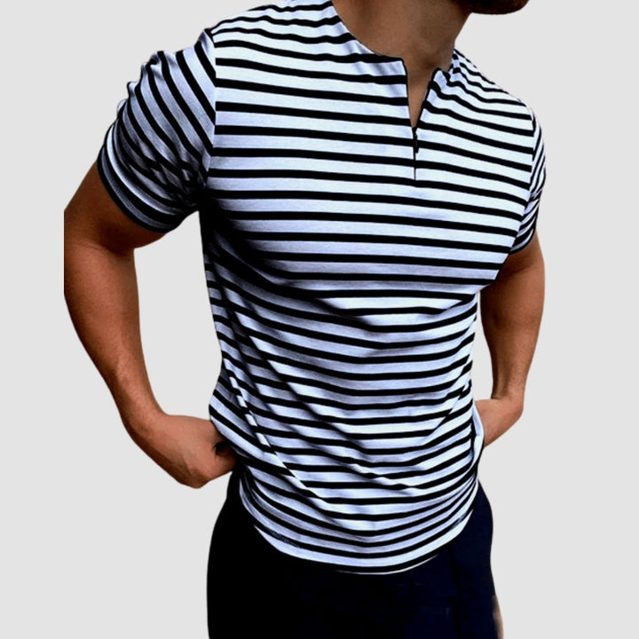 T-shirt Uomo | Collo O & Tessuto Broadcloth | Cotone & Poliestere | Stile Casual Primavera & Estate