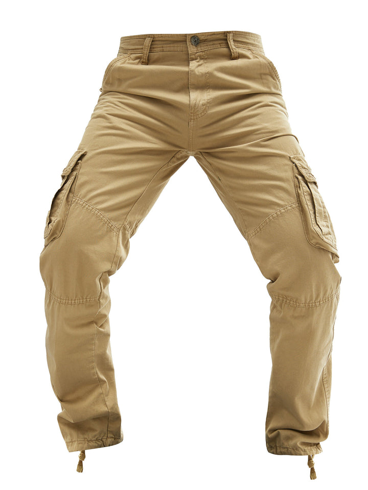 Pantaloni Cargo Uomo | Cotone | Più Tasche | Colore Unito Streetwear