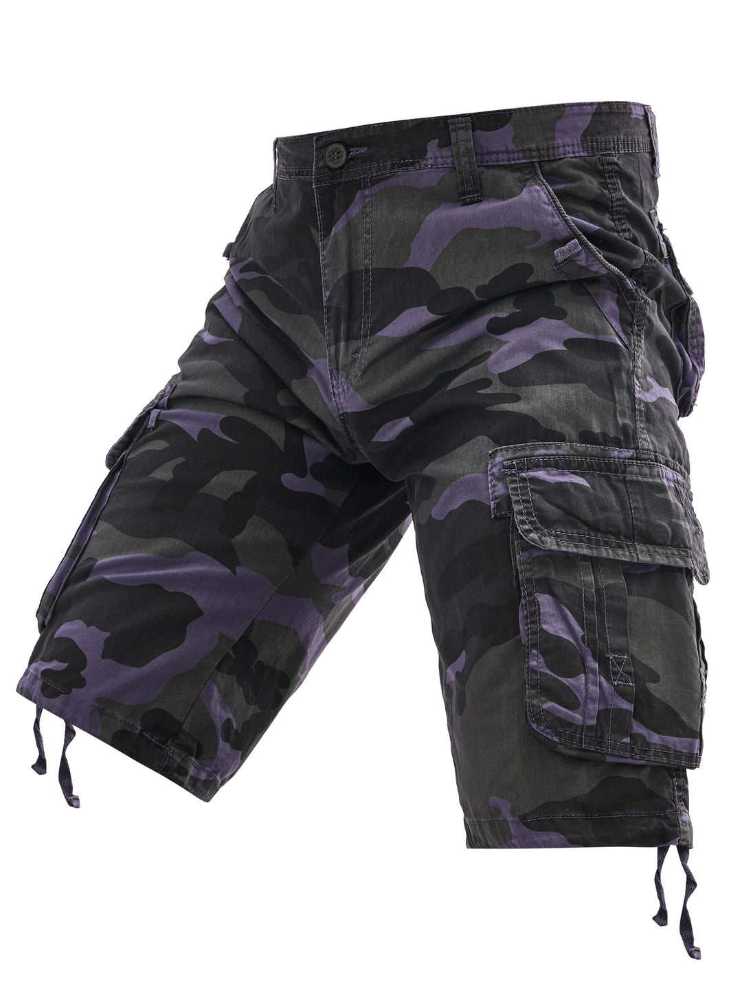 Pantaloni Cargo da Uomo | Camo e Molteplici Tasche | Cotone Leggero | Stile Street e Outdoor Estivo