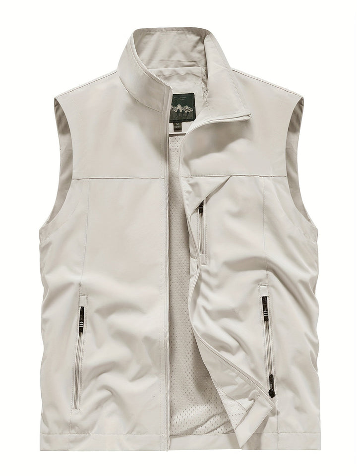 Gilet Sportivo Uomo | Leggero & Traspirante | Gilet Outdoor Senza Maniche | Poliestere