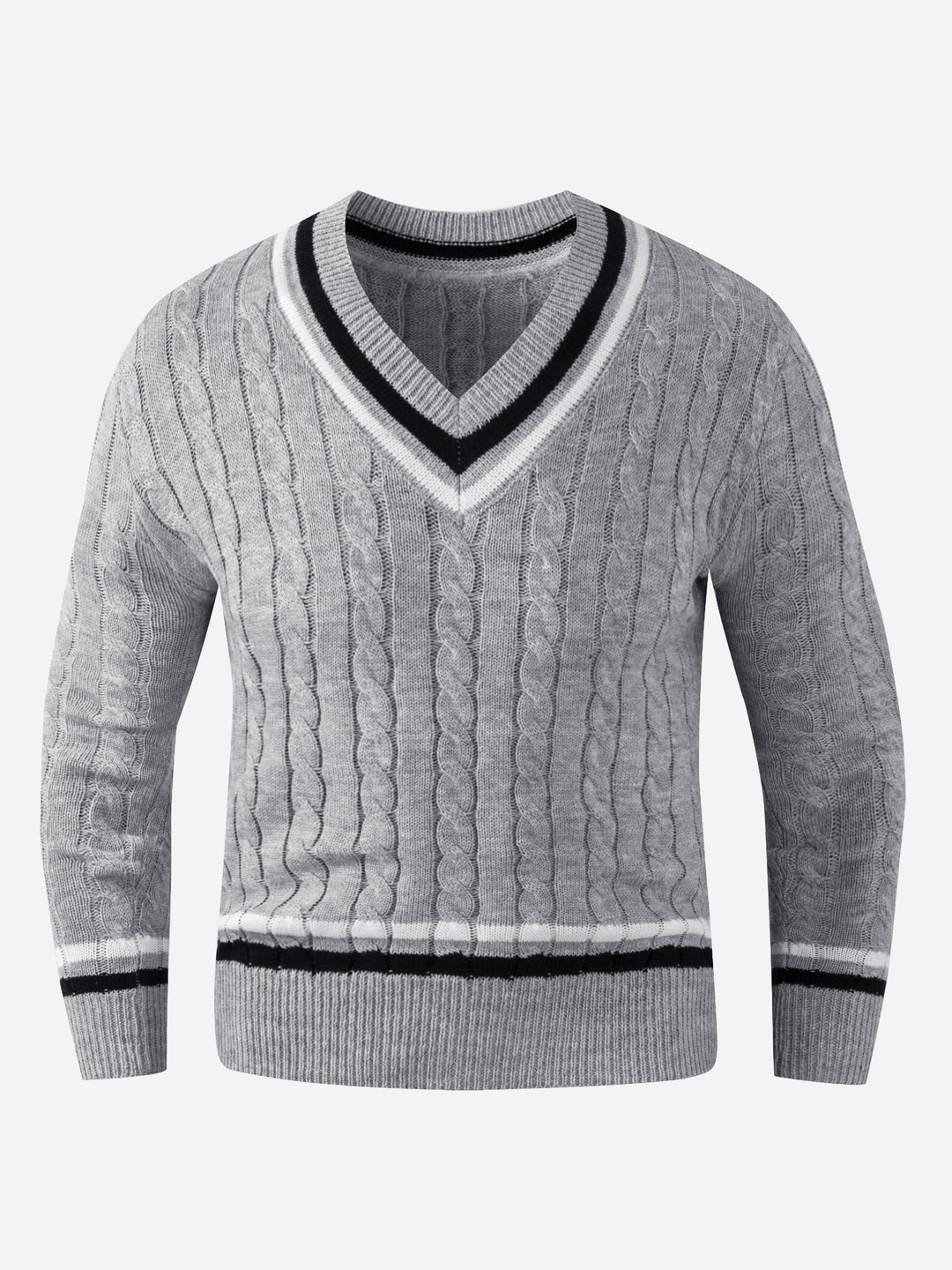 Maglione da uomo | Stile classico | Maglia acrilica calda e morbida | Scollo a V