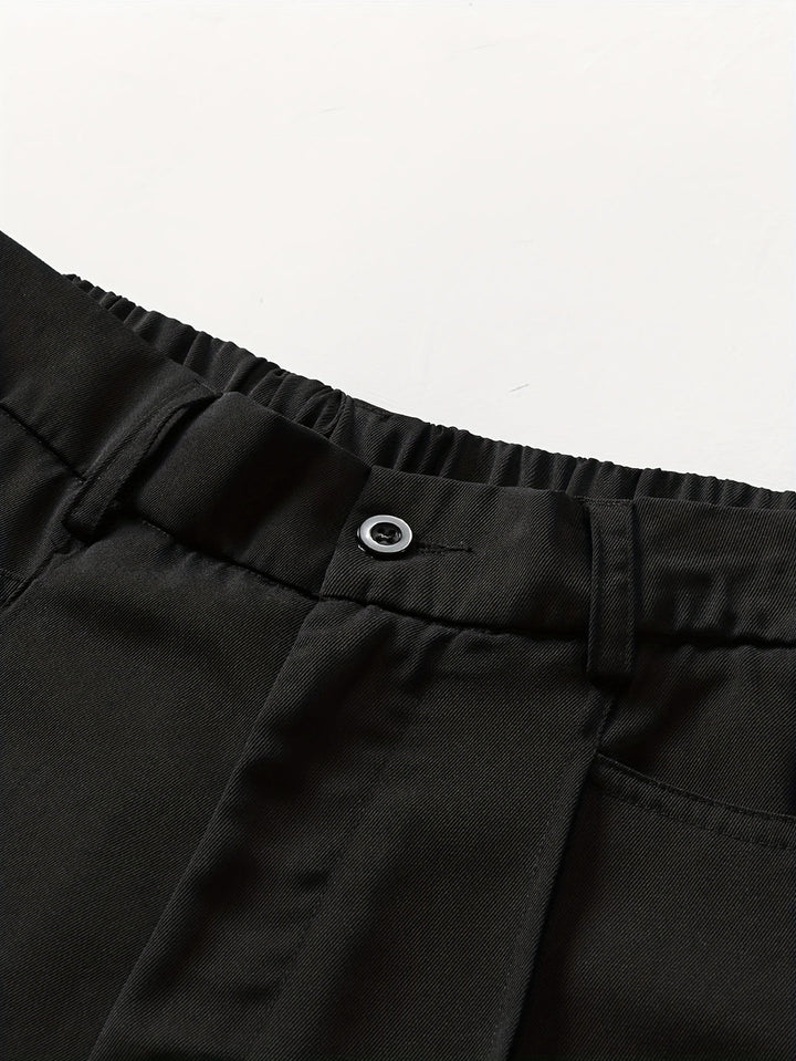 Pantaloni Larghe da Uomo | Fit Casual e Comodo | Pieghe e Stile | Perfetti per Lavoro e Ufficio