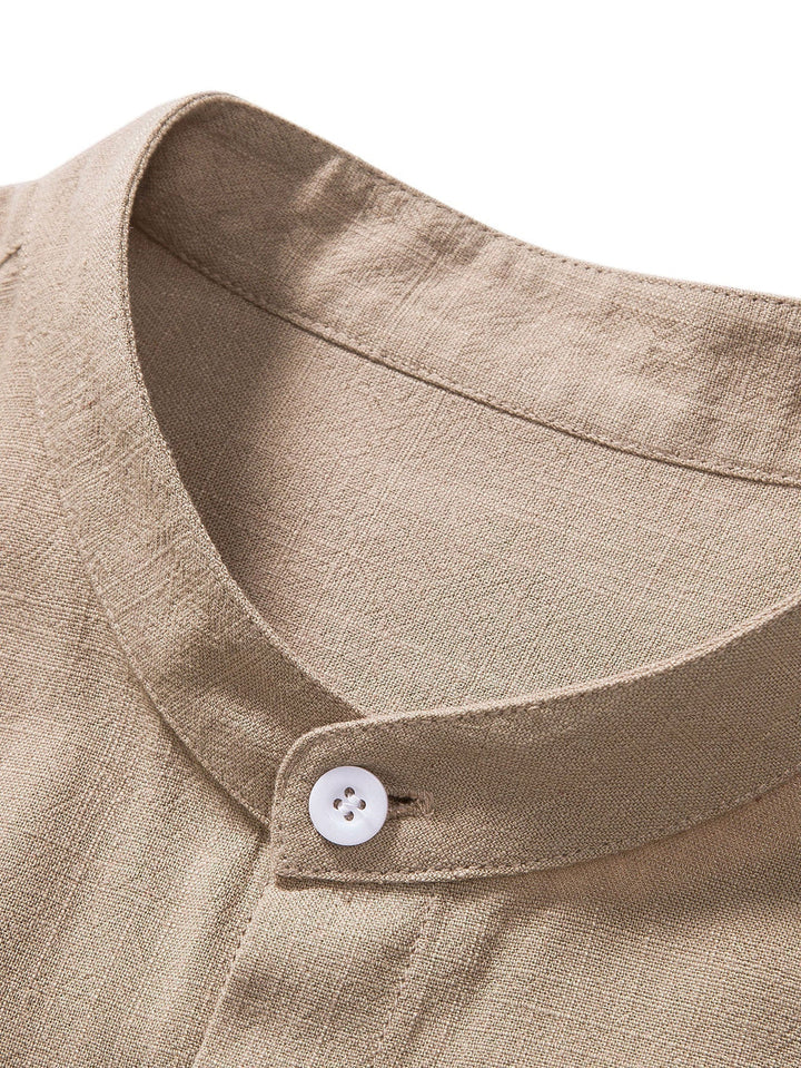 Set Camicia e Pantaloni in Lino | Traspirante & Confortevole | Look Estivo Rilassato