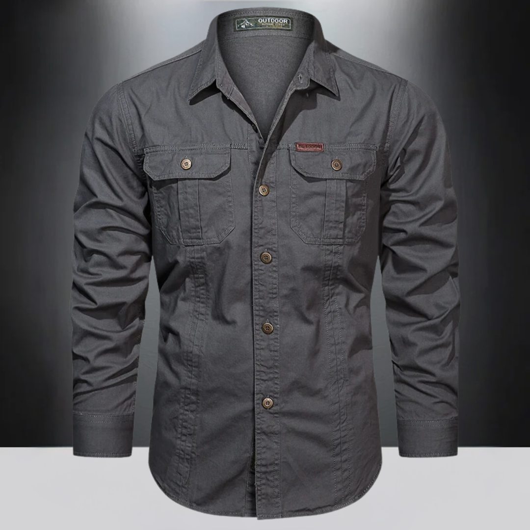Camicia da Uomo Outdoor | Sostenibile & Funzionale | Cotone Resistente