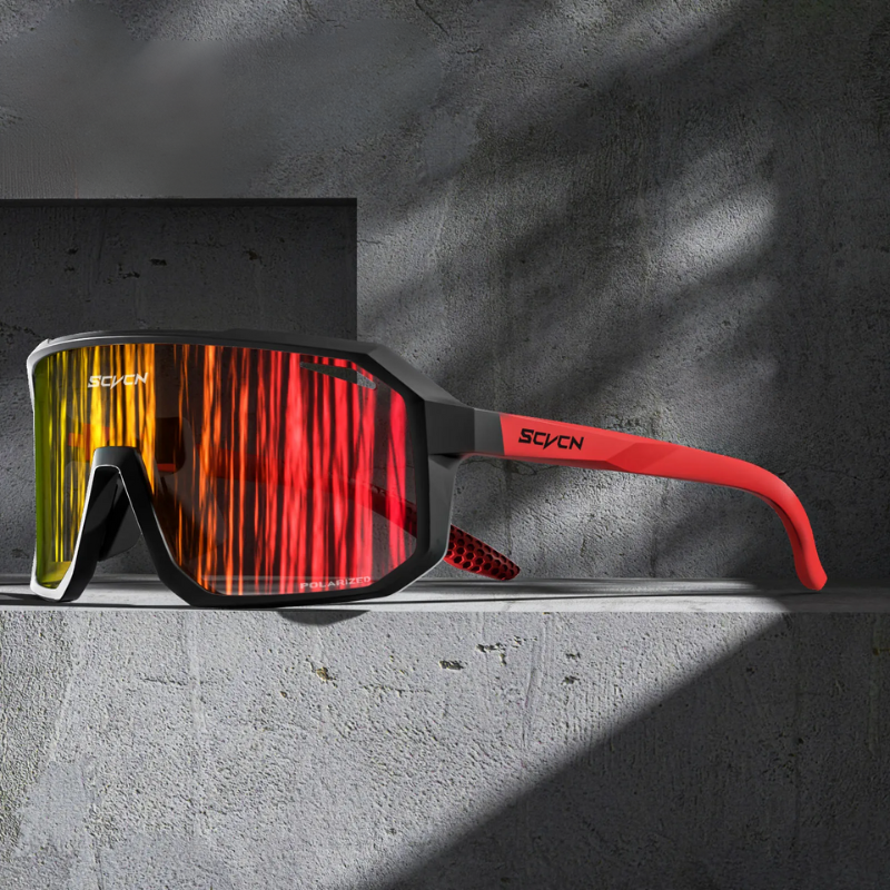 Occhiali da sole da uomo | Ultra leggeri & Polarizzati | Protezione UV400 | Design sportivo dinamico