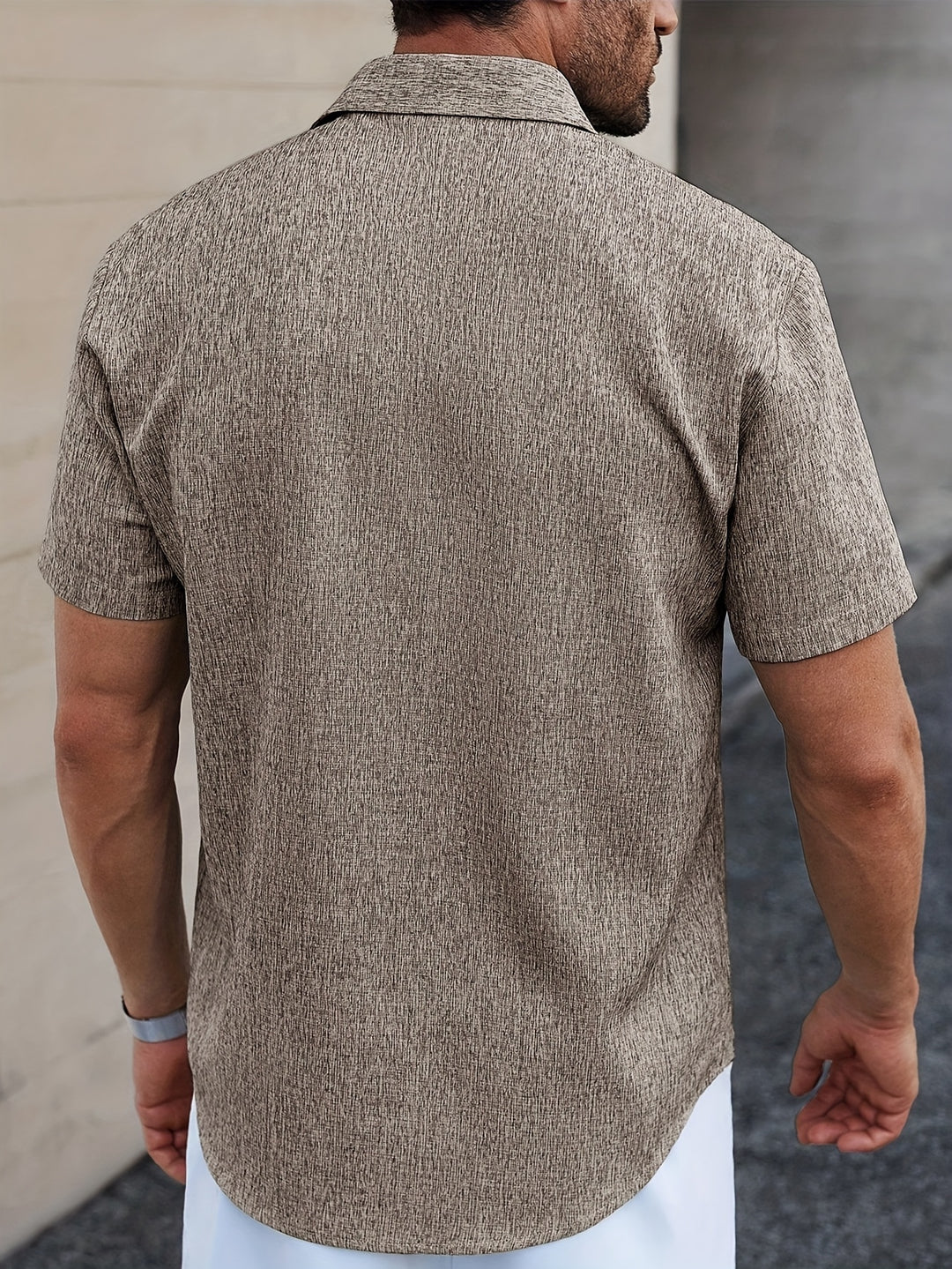 Camicia da Uomo | Unita & Leggera | Maniche Corte & Collo a Punta | Estate