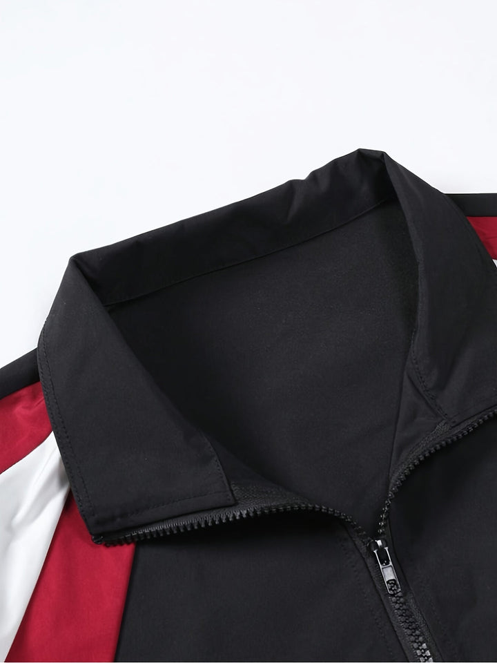 Giacca da Uomo | Outdoor | A Blocchi di Colore | Leggera & Antivento | Primavera/Autunno