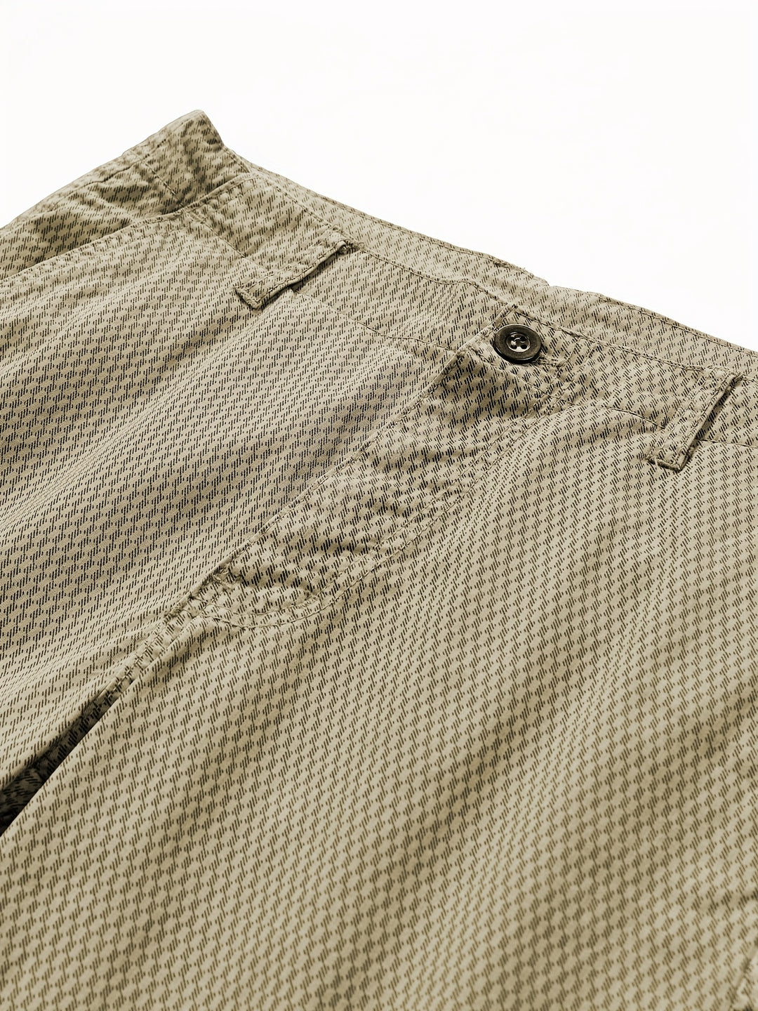 Pantaloni Cargo Casual in Mistura di Cotone | Motivo a Righe | Vestibilità Normale