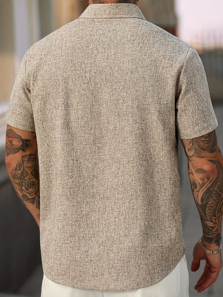 Camicia da Uomo | Unita & Leggera | Maniche Corte & Collo a Punta | Estate