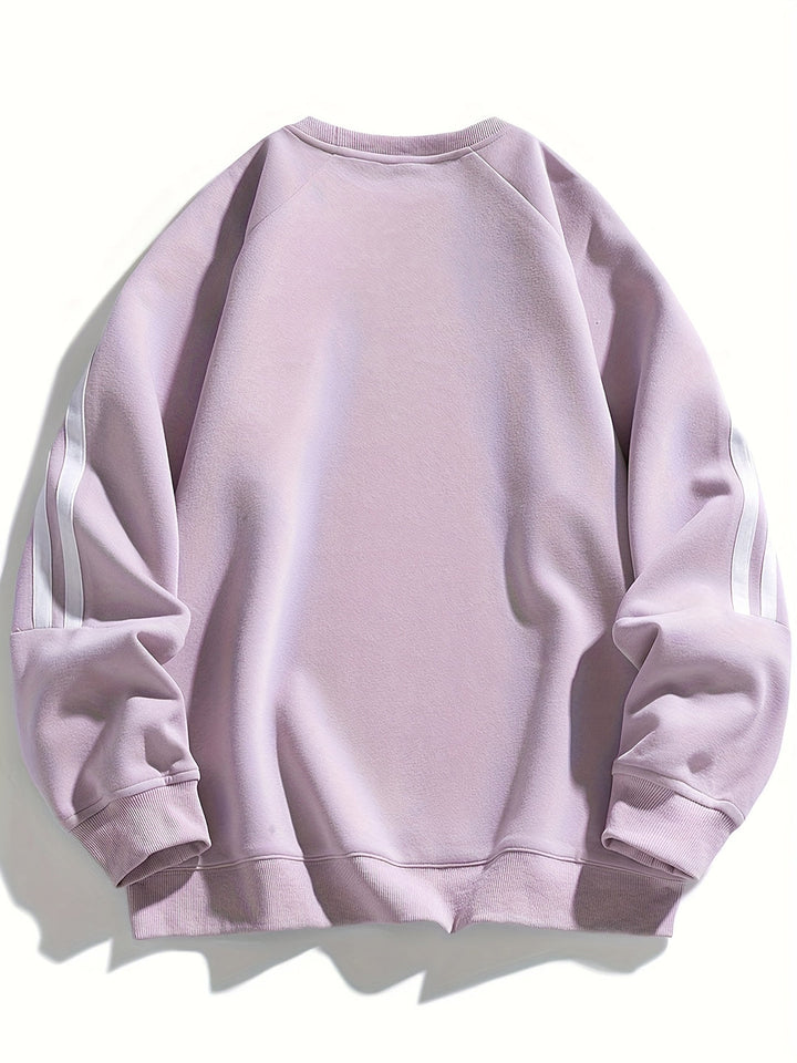 Maglione Uomo | Elegante & Traspirante | Design Laterale Striato | Collo Classico