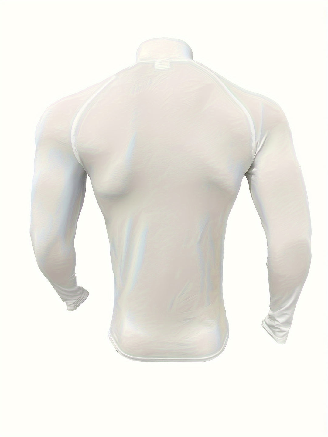 Camicia da uomo | Mezzo Zip & Manica Lunga | Asciugatura Rapida & Traspirante | Collo Alto