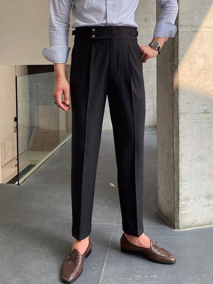 Pantaloni da Uomo | Vita Alta | Modello Gurkha | Elegante & Professionale