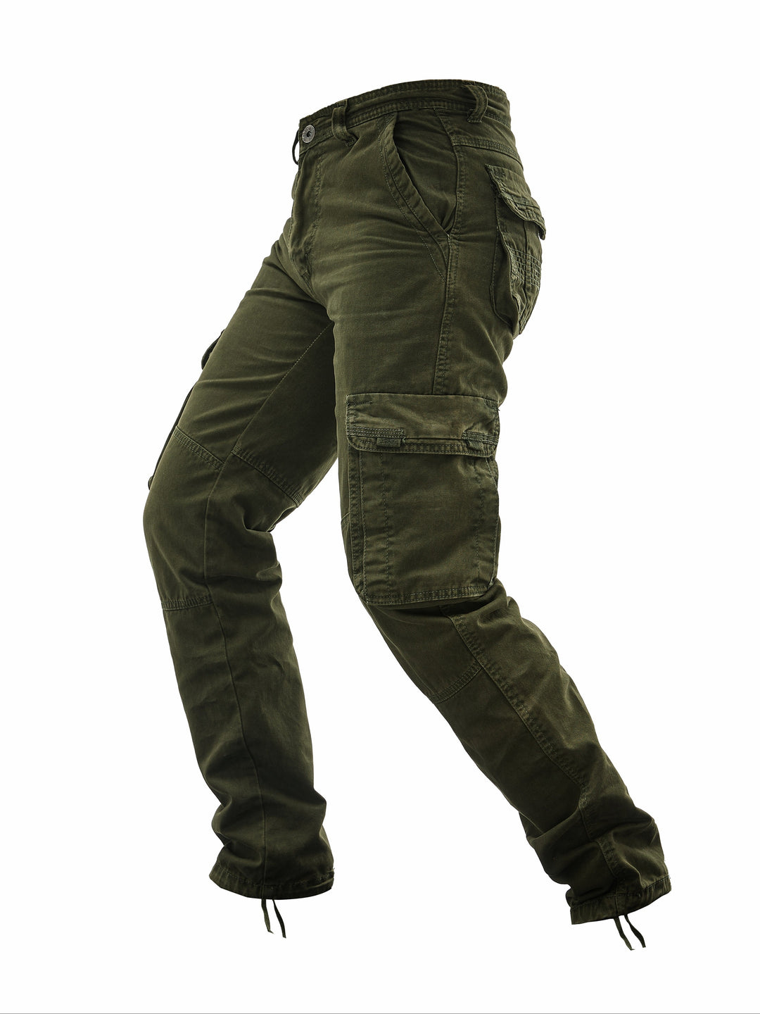 Pantaloni Cargo Uomo | Cotone | Più Tasche | Colore Unito Streetwear