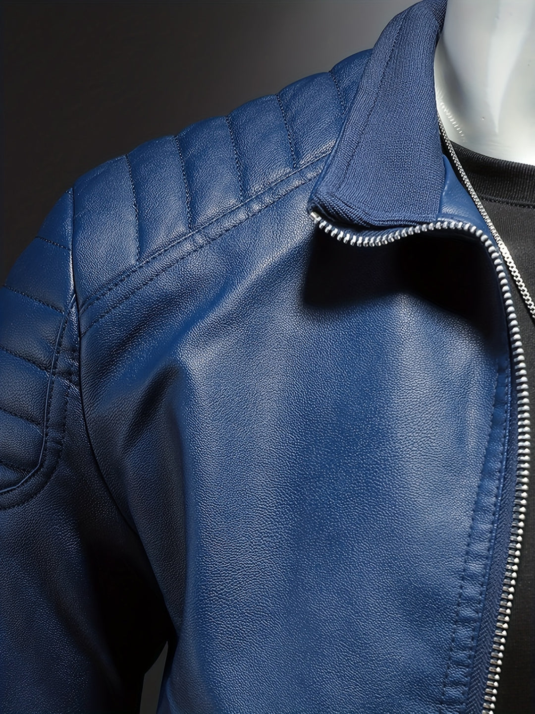 Giacca da uomo casual | Collo alto elegante | Zip frontale e tasche