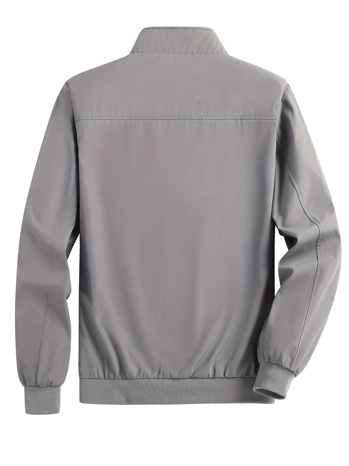 Giacca Leggera da Uomo | Antivento con Zip | Colletto Alto | Poliestere