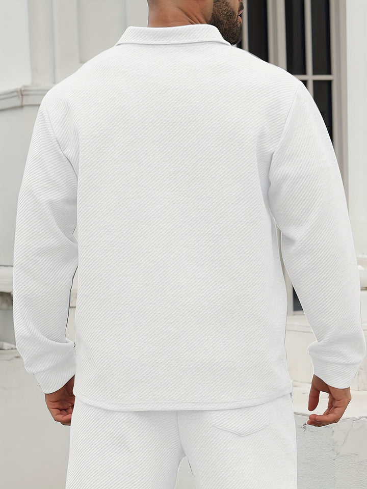 Giacca Casual da Uomo | Casual & Modaiolo | Leggermente Elastico & Tessuto | Colore Unito